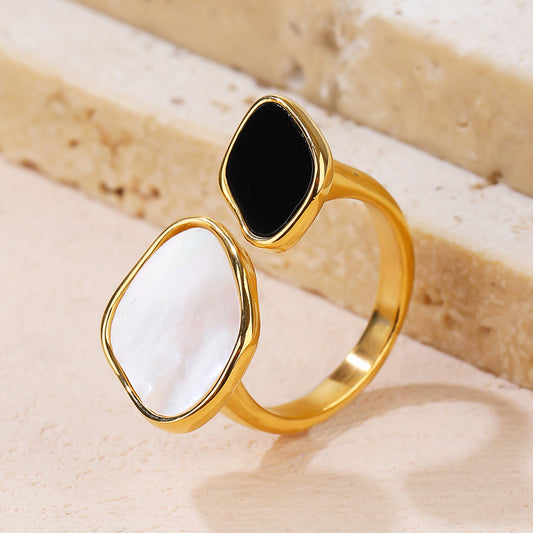 Statement-Ring im Cold Style – U-förmig & verstellbar