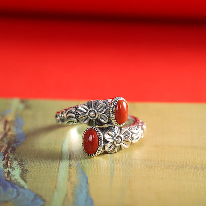 Retro-Ring mit Südlichem Roten Achat